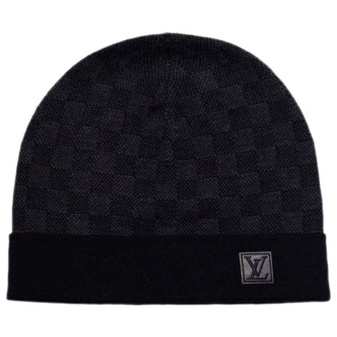 louis vuitton beanie hat black